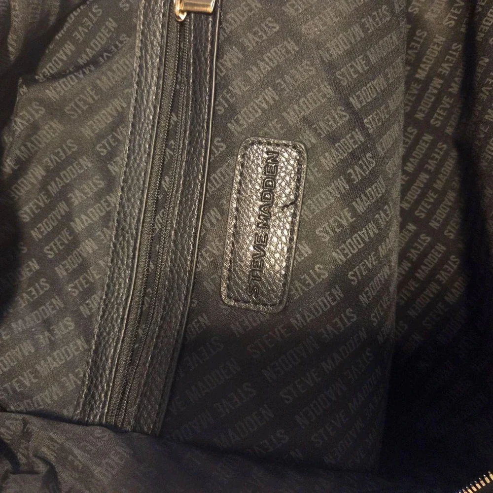 Steve Madden Olive Green Nylon Backpack with Detachable Pouch Utility Bag